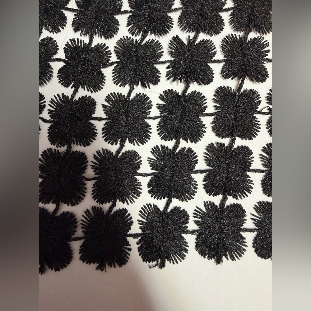 Elegant Black lace Crochet Women's evening shawl - Picture 12 of 12